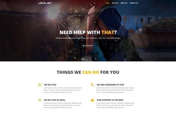 Free Small Business Divi Layout