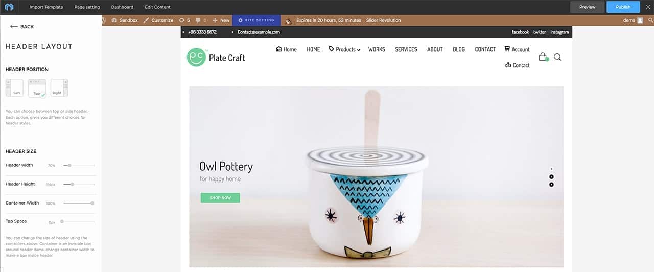 Massive Dynamic Header layouts