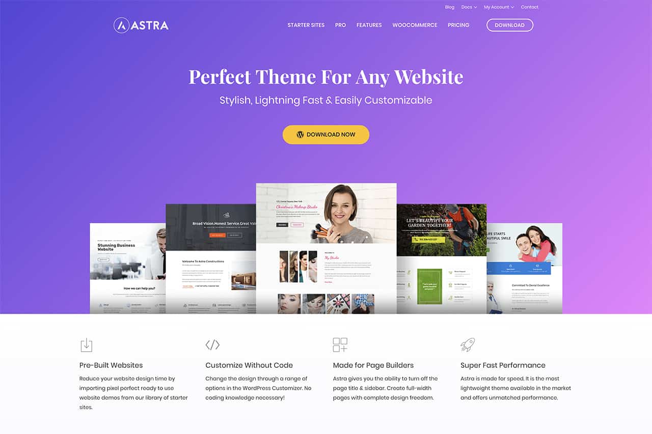 Astra theme