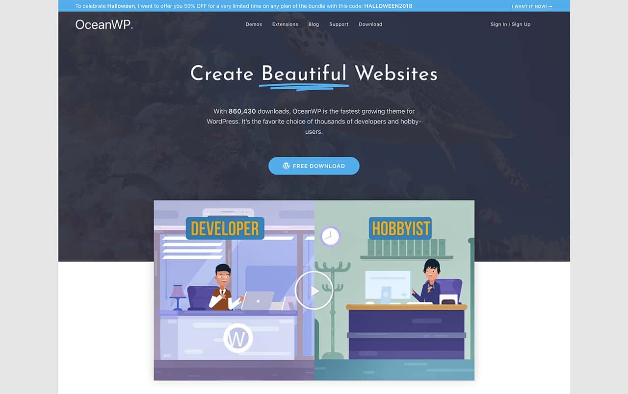 OceanWP theme