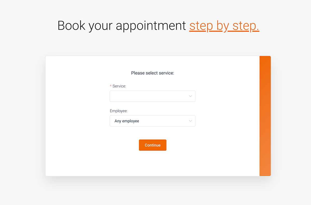 Amelia Booking Front End