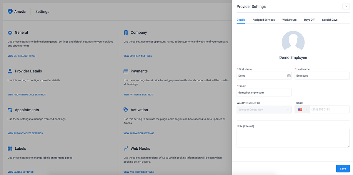 Provider Settings
