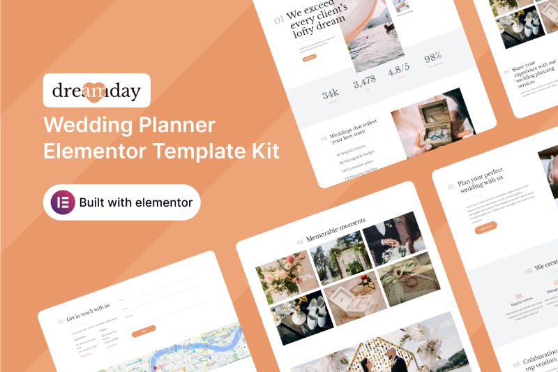 Dreamday - Wedding Planner Elementor Template Kit