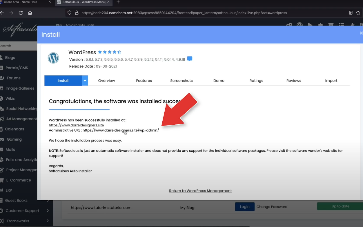 WordPress Installation