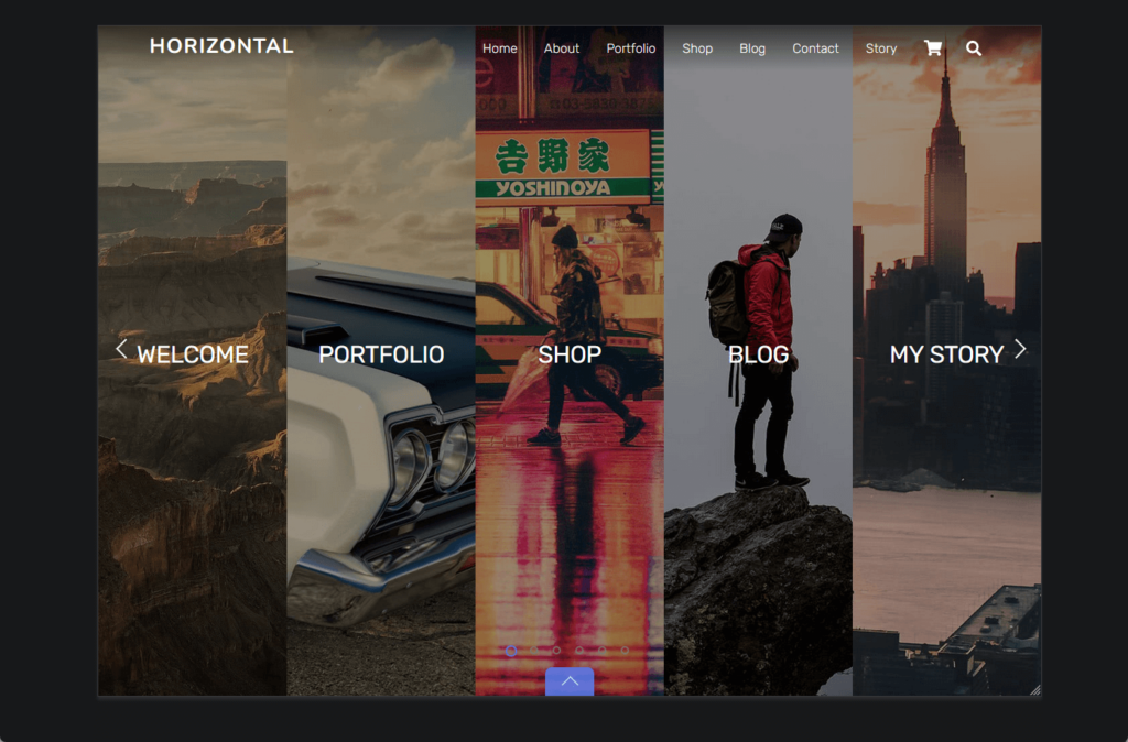 ultra’s horizontal pre-made website