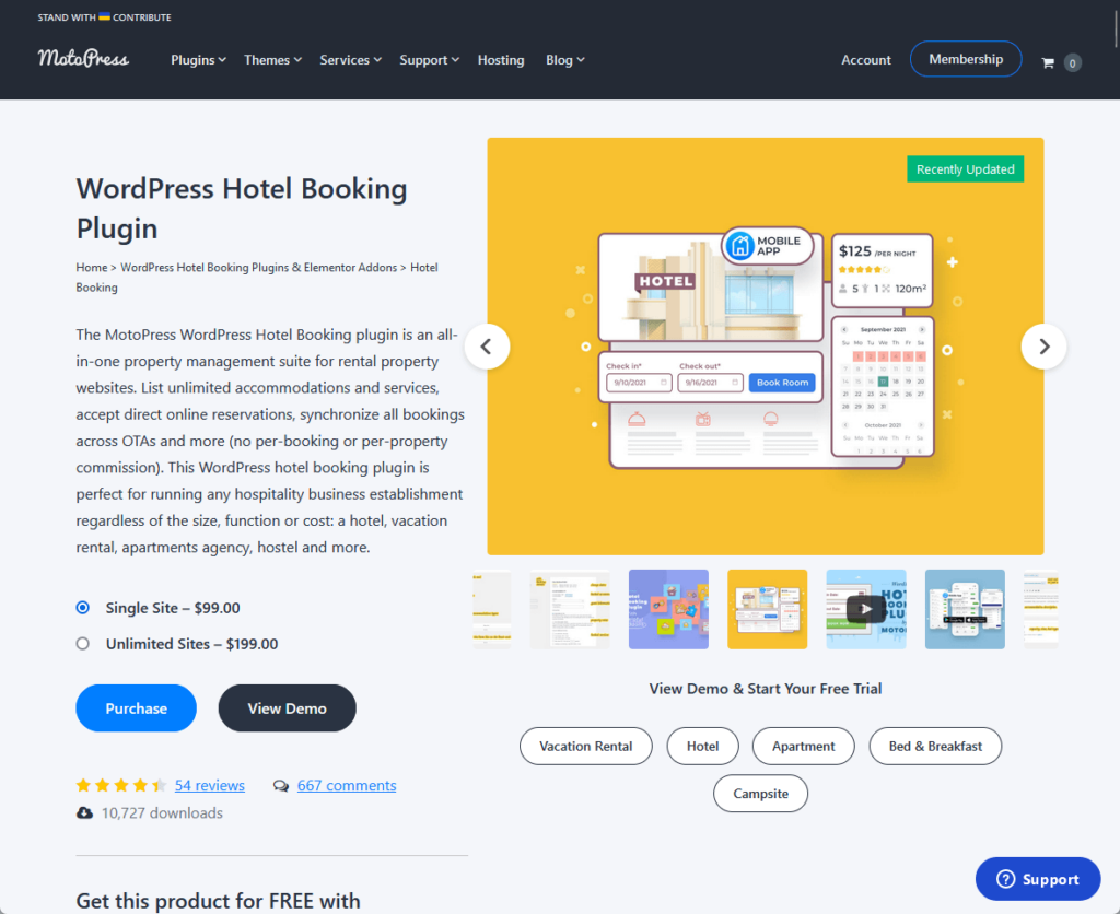 wordpress hotel booking plugin by motopress