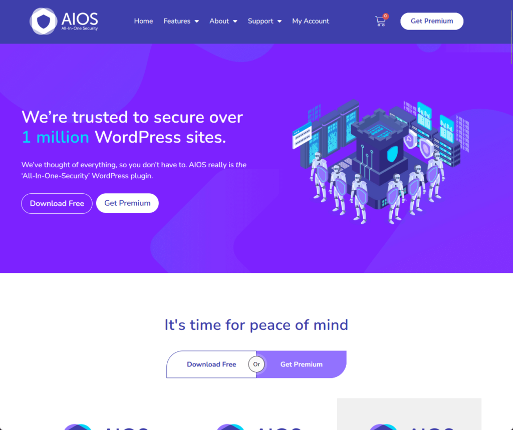 All In One WP Security:  We’re trusted to secure over 1 million WordPress sites