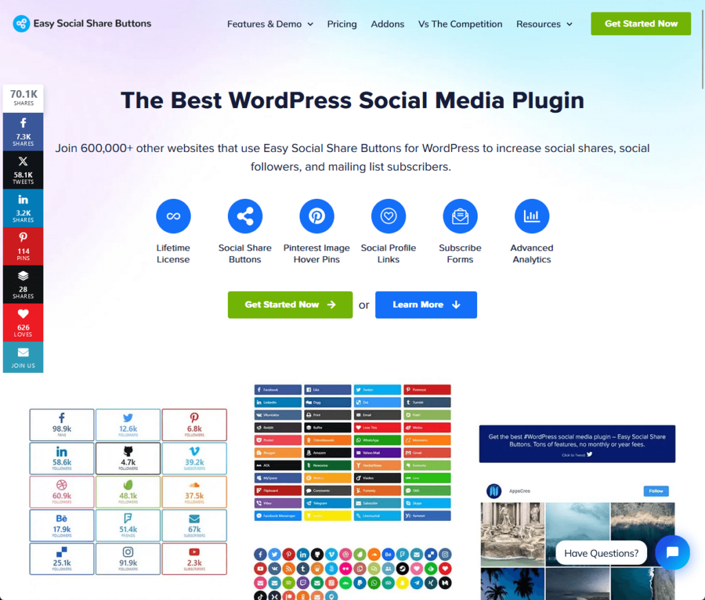 Easy Social Share Buttons: The Best WordPress Social Media Plugin