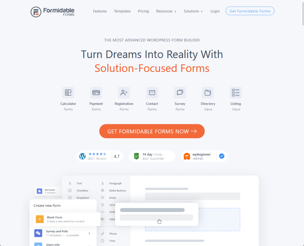 Formidable Forms: Turn Dreams Into Reality With Solution-Focused Forms