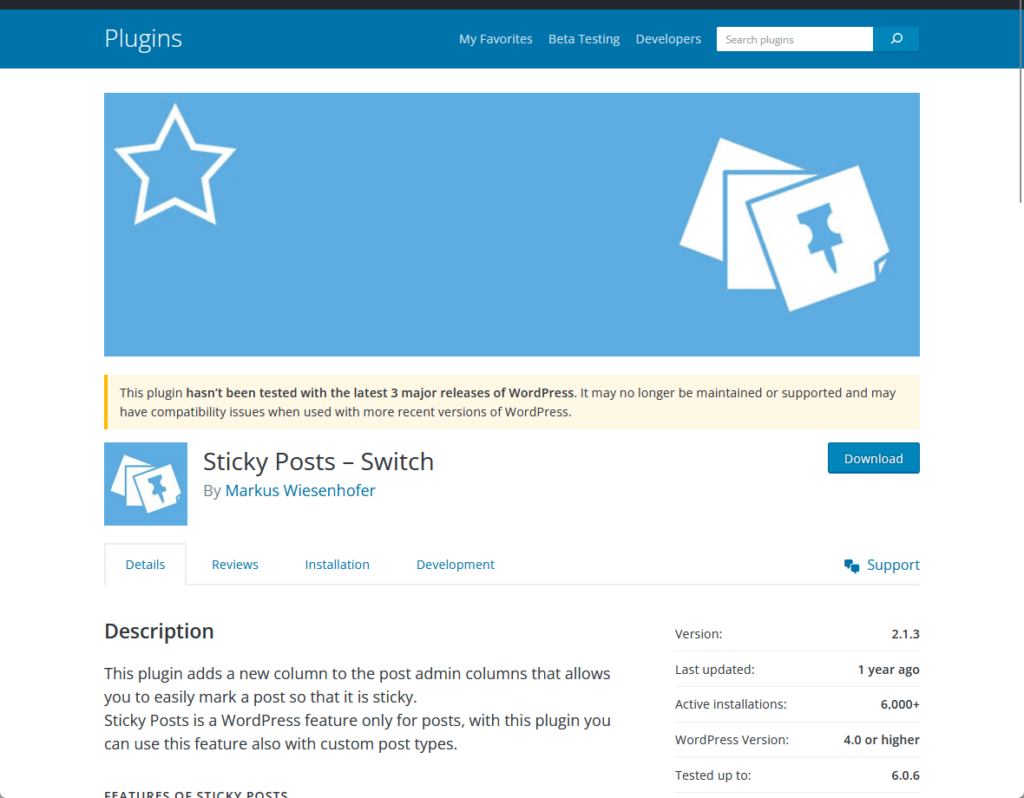 Sticky Posts – Switch By Markus Wiesenhofer