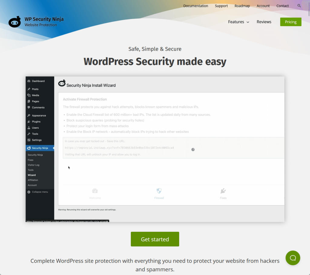 WP Security Ninja: Safe, Simple & Secure - WordPress Security made easy