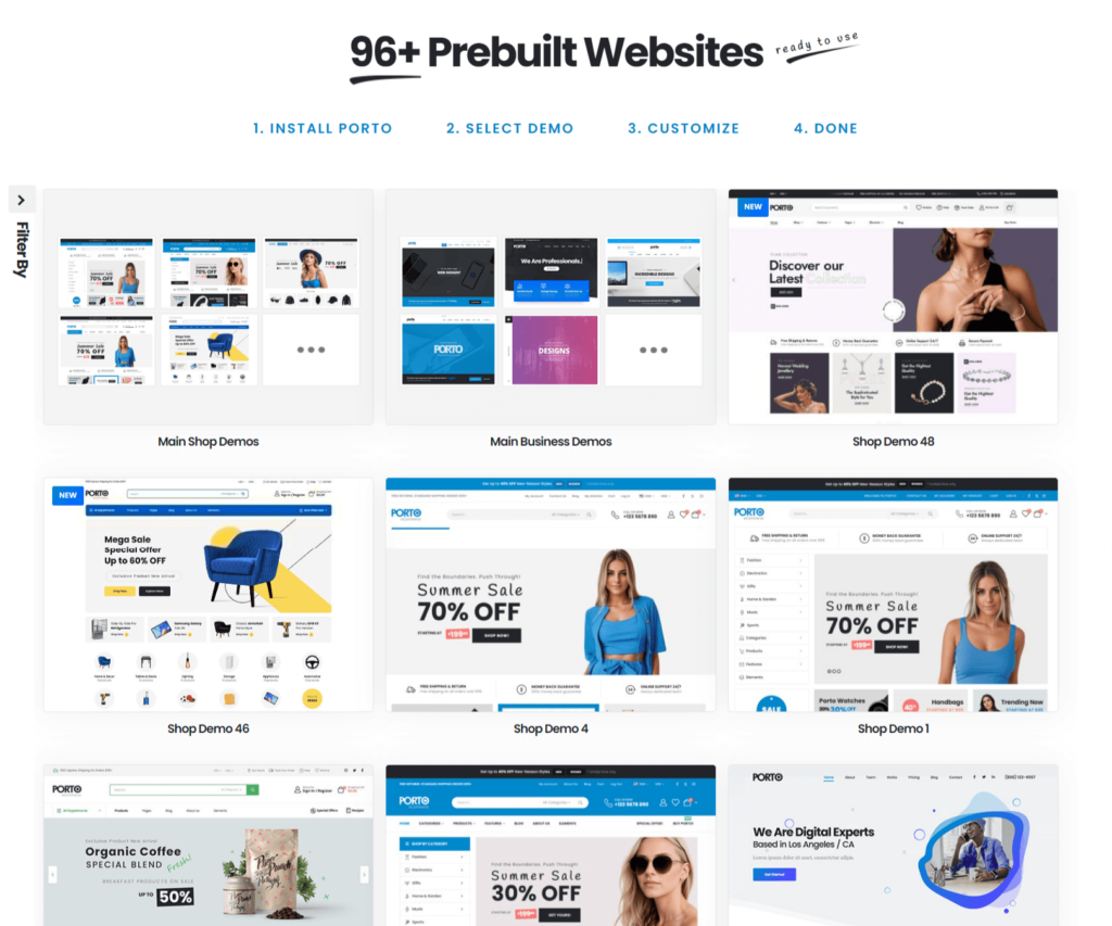 Porto demo websites